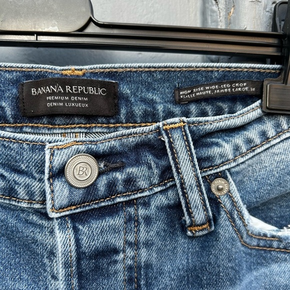 Banana Republic High Rise Wide Leg Crop, size 27 - Picture 7 of 10